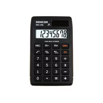 SENCOR SEC 250 Taschenrechner, 8-stelliges LCD, Dual-Power