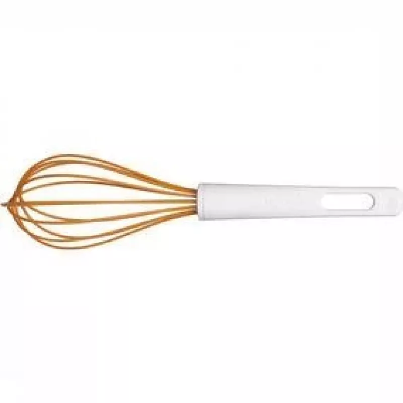 Fiskars 1023613 kratzfreier Schneebesen, Orange / Weiß