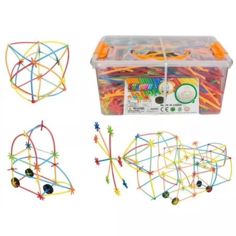 Bausteine Ascato Askato Little Straws 1000 Stk. — Konstruktionsspielzeug-Set, 1000 Teile