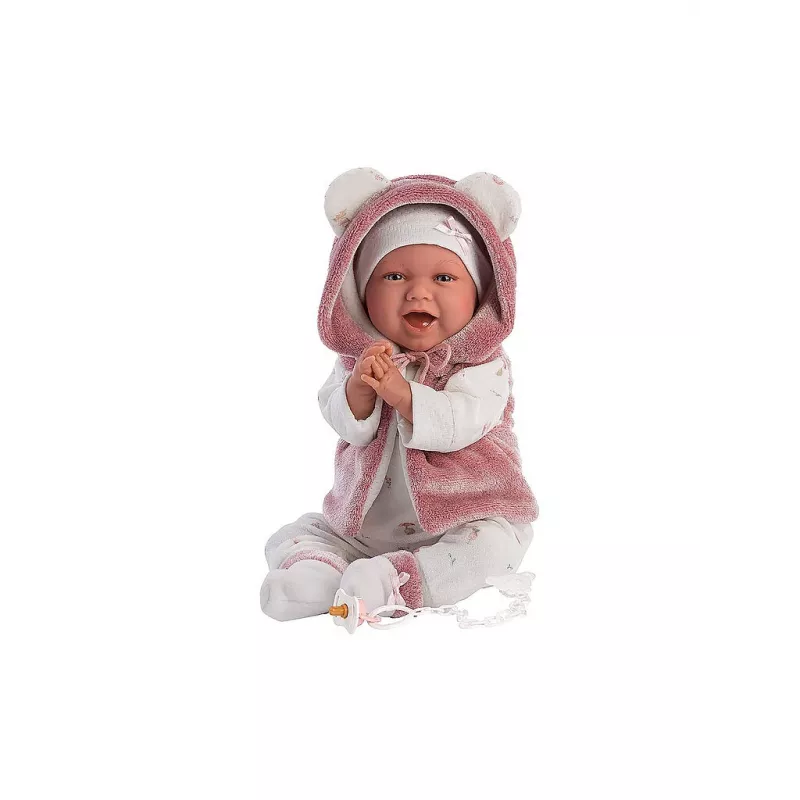 Llorens 74070 Mimi lachende Babypuppe mit Sound, 42 cm