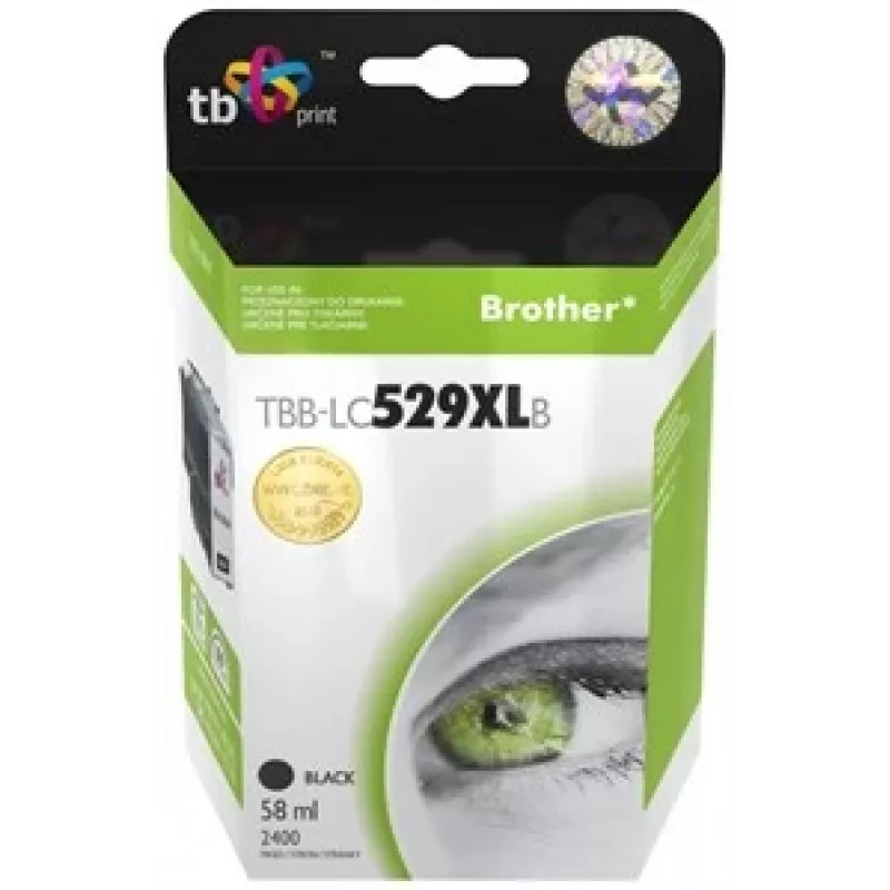 Ink. Kaz. TB kompatibel mit Brother LC529/539 Schwarz neu