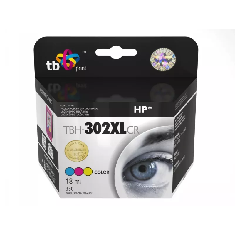 Tinte für HP DJ 1110/2130 TBH 302XLCR Farbe wiederaufbereitet