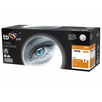 Toner TB Kompat. S OKI B412/B432, Schwarz, Neu 412AN