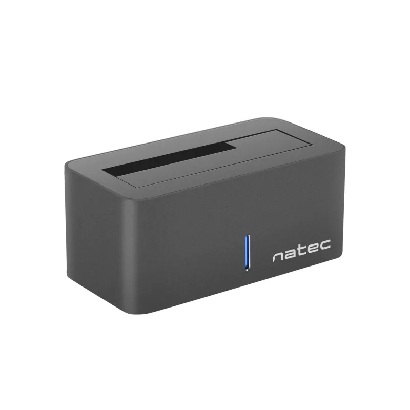 Natec Kangaroo NSD-0954 HDD-Dockingstation für 2,5/3,5-Zoll-SATA, USB 3.2 Gen 1, Schwarz
