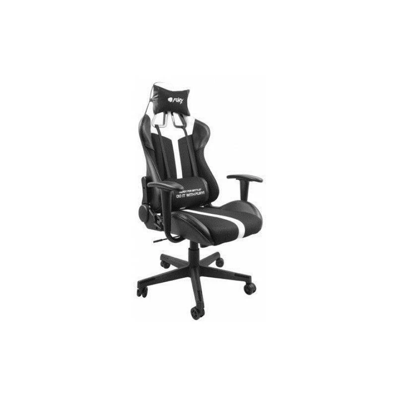 FURY Avenger XL Universal Gaming Chair Gepolsterter Sitz Schwarz, Weiß