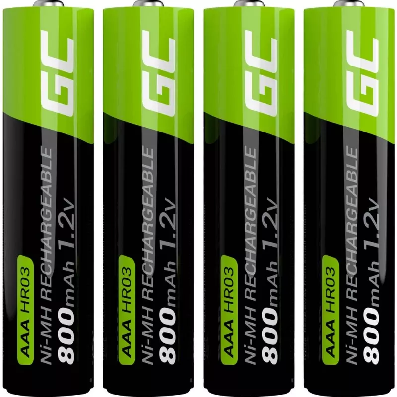 Wiederaufladbare Batterie Green Cell GR04 AAA NiMH 1,2 V 800 mAh 4 Stück