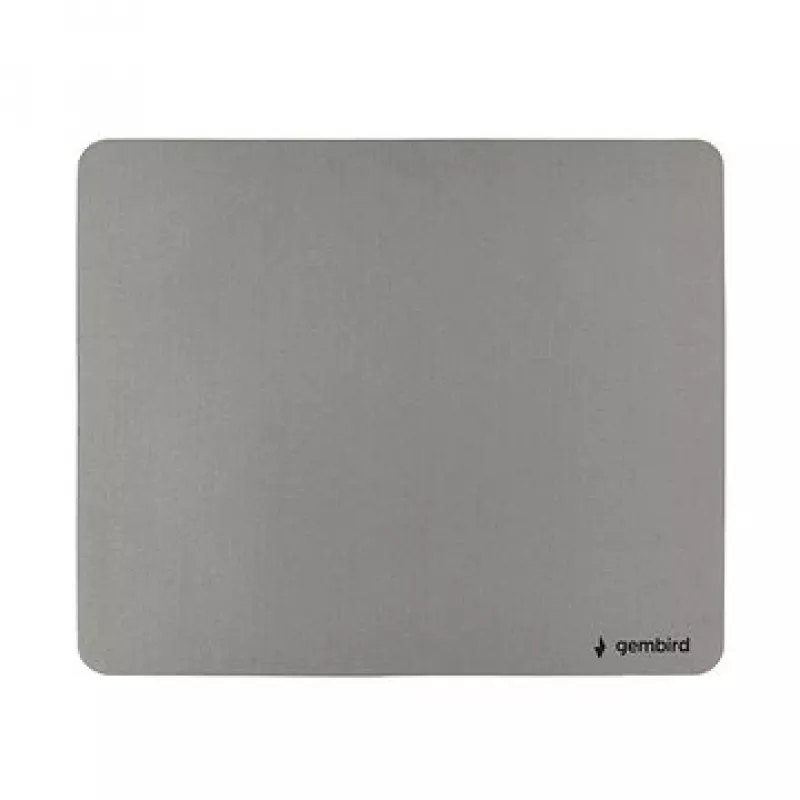 Gembird MP-S-G Mauspad, Stoff mit rutschfester SBR-Gummiunterseite, 220 x 180 mm, grau
