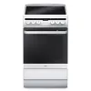 Amica 58CE3.315HTaQW Elektroherd, Glaskeramik-Kochfeld, 4 Kochzonen, 65-l-Backofen, 50 cm, Weiß