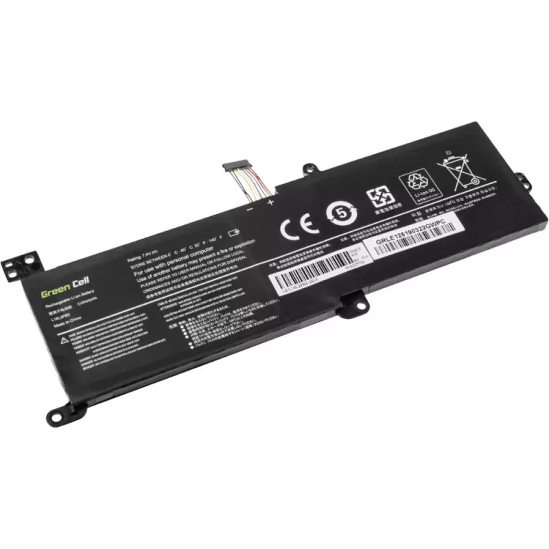 Battery Green Cell LE125 for Lenovo IdeaPad (7,4 V, 3500 mAh, LiPo, schwarz)