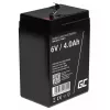 UPS-Batterie Green Cell AGM15, 6 V, 4 Ah, verschlossene Blei-Säure-Batterie (VRLA), schwarz, 680 g