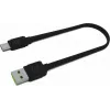 USB-A-auf-USB-C-Kabel Green Cell KABGC03 — 0,25 m, Schwarz, 480 Mbit/s