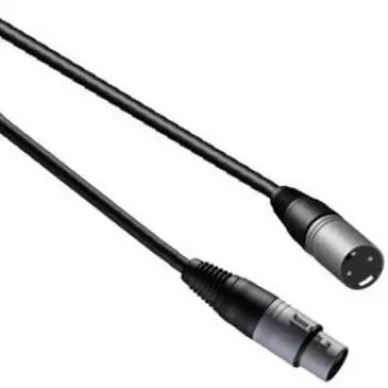 Audiokabel PROCAB CAB901 5m XLR Stecker auf Buchse Schwarz