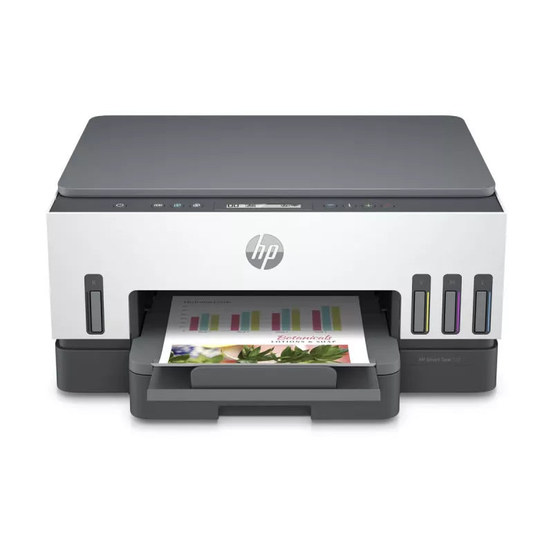 Multifunktionsdrucker HP Smart Tank 720 — Thermotintenstrahl, Farbe, A4, Wi‑Fi, Duplex, 4800x1200 dpi