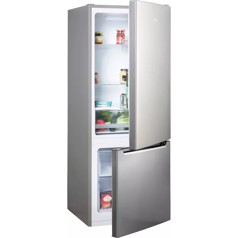Amica FK244.4X(E) freistehende Kühl-Gefrier-Kombination, Gefrierfach unten, 153 l Kühlteil, 52 l Gefrierteil, FrostControl, Energieklasse E