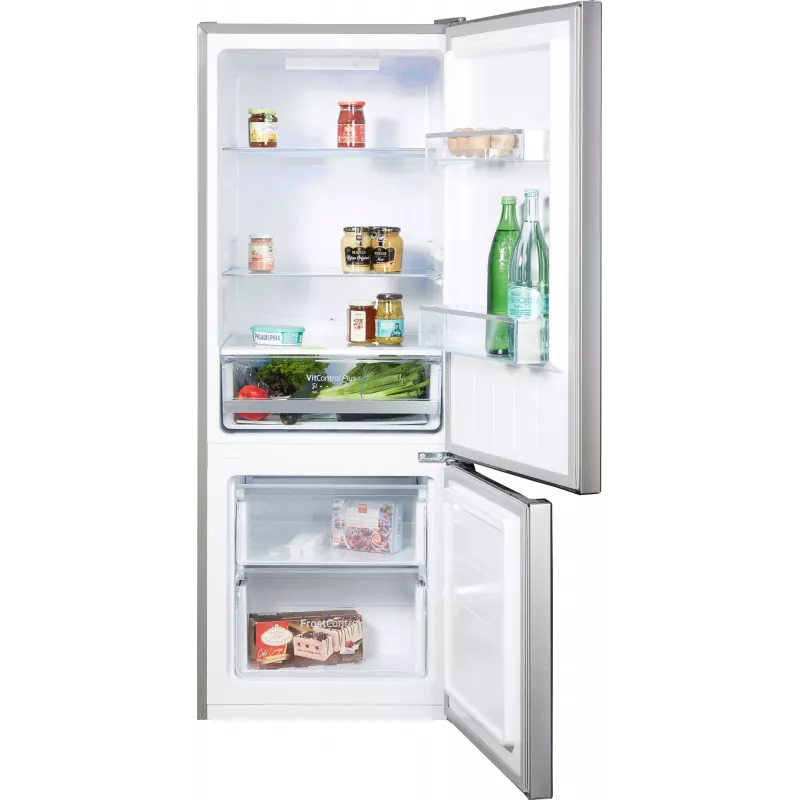 Amica FK244.4X(E) freistehende Kühl-Gefrier-Kombination, Gefrierfach unten, 153 l Kühlteil, 52 l Gefrierteil, FrostControl, Energieklasse E
