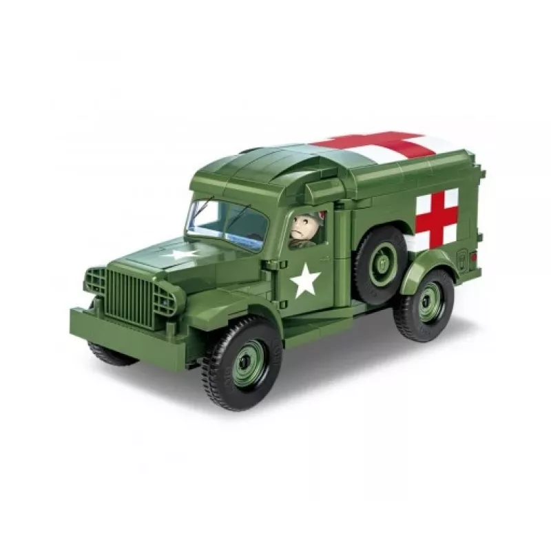 Konstruktionsspielzeug Cobi Dodge WC-54 Krankenwagen Modell 2257 1:35 Maßstab Bausatz