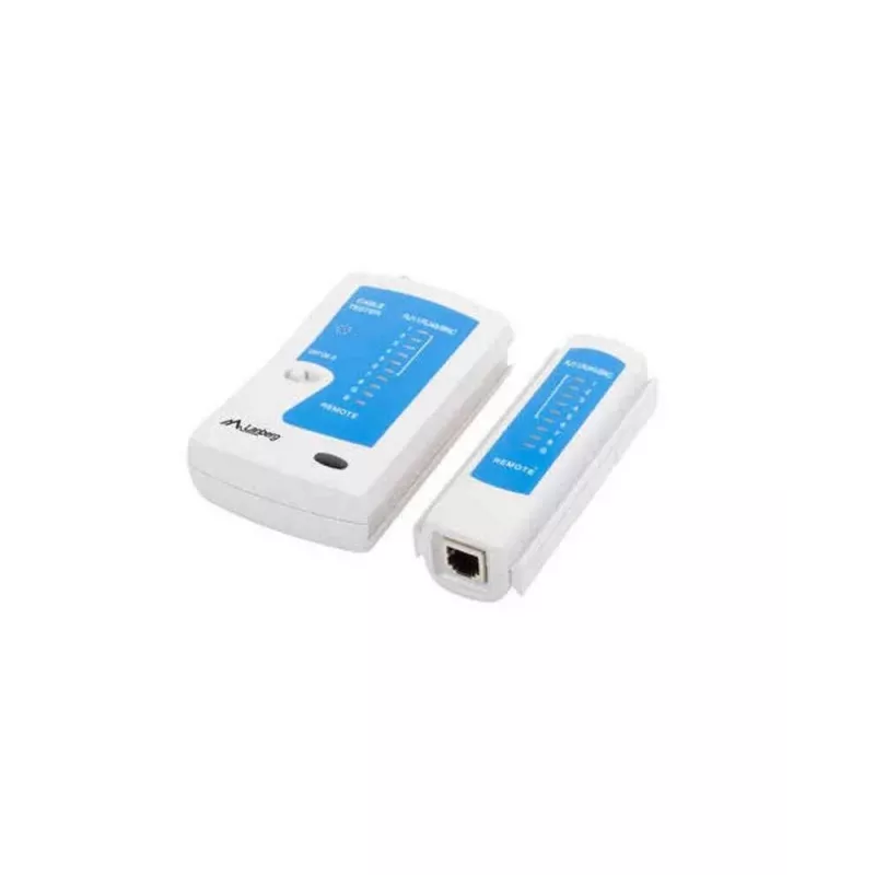 Lanberg NT-0401 Netzwerkkabeltester UTP/STP Kabeltester Blau, Weiß