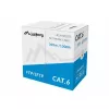 LANBERG Netzwerkkabel Cat6 SFTP LCS6-11CU-0305-S, 305 m, 23 AWG, grau, PVC-Mantel