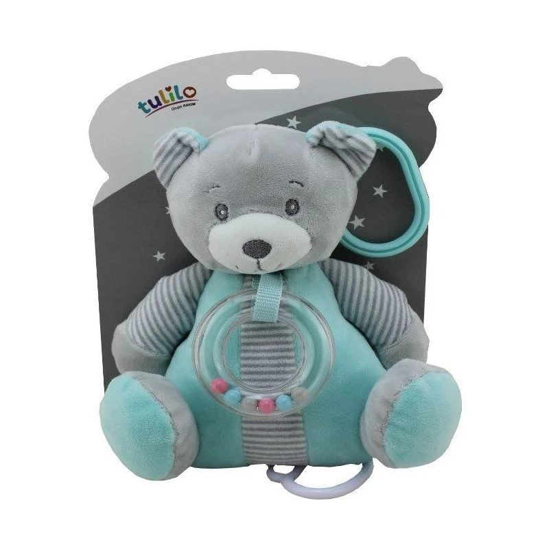 Spieluhr TULILO Mint Teddybär 18 cm — mechanisches Musikspielzeug, 18 cm Höhe