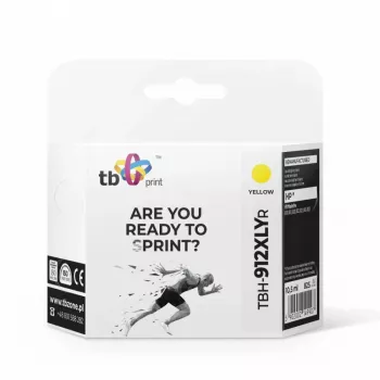 Tintenpatrone TB Kompat. S HP OfficeJet Pro 8025 912XL, Gelb Reman.