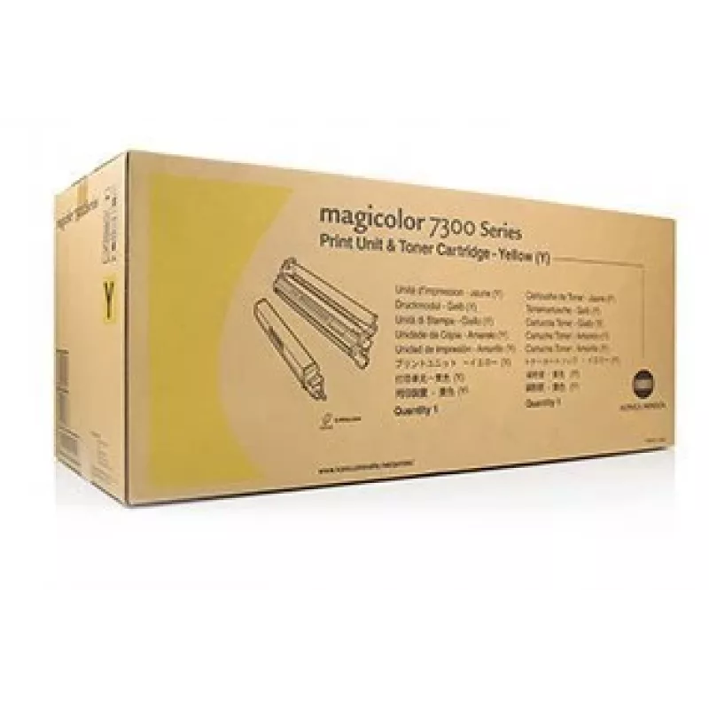 Konica Minolta TN-711Y A3VU250 Tonerkartusche, 31.500 Seiten, für bizhub C654/C754, Gelb