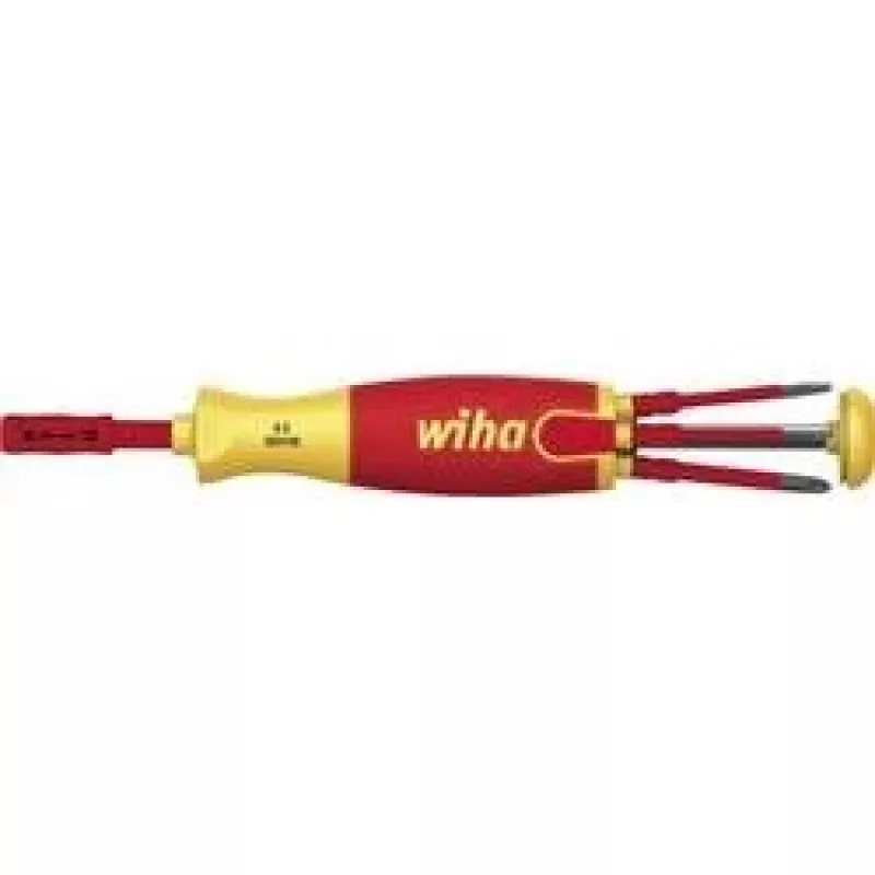 Wiha LiftUp electric 2831 Schraubendreher mit Bit-Magazin, 7-teilig (38611)