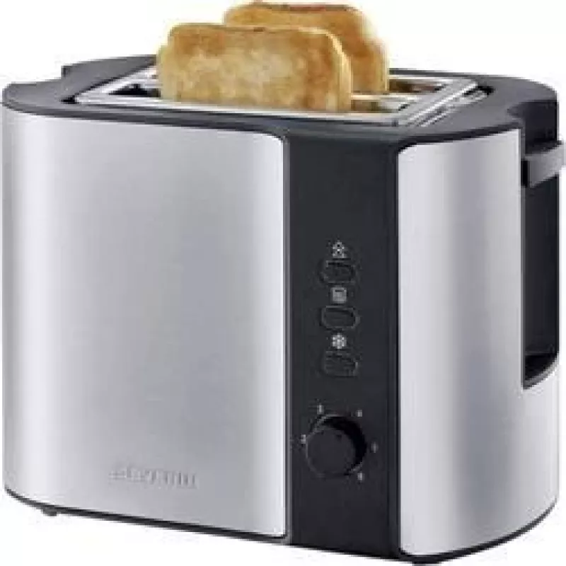 Severin 2589 2 Scheiben 800 W Schwarz, Edelstahl