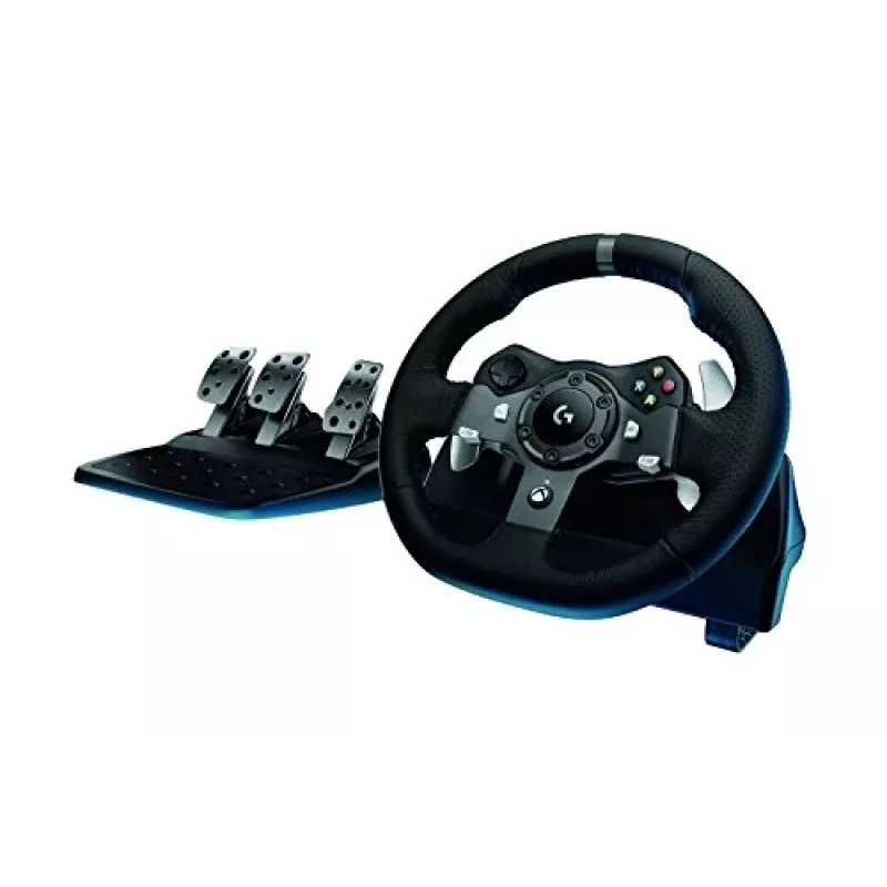 Logitech G920 Driving Force Rennlenkrad mit Pedalen für Xbox One und PC, USB, Schwarz (941-000123)