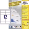 Avery 3659 Selbstklebeetiketten Rechteckig Permanent Weiß 1200 Stück