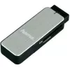 Hama 123900 USB-3.0-Kartenleser SD/microSD, Aluminium, schwarz/silber