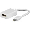 Goobay Mini-DisplayPort-auf-HDMI-Adapterkabel 1.1, 0,1 m, Weiß (51729)
