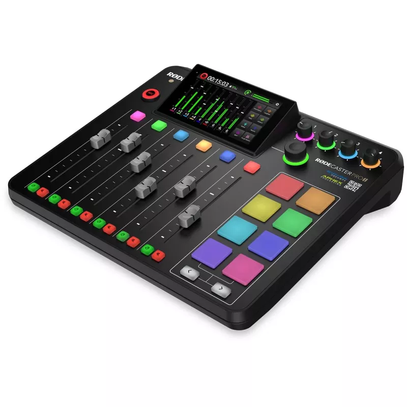 RØDE RØDECaster Pro II Podcast-Produktionsstudio, XLR, Klinke, USB-C, Schwarz