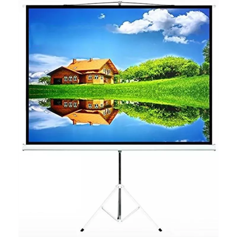 Maclean MC-536 Projektionsleinwand mit Stativ, 72 Zoll, 4:3