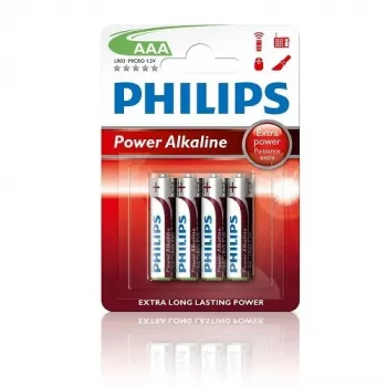 Philips Power Alkaline AAA-Batterien, 4er-Pack