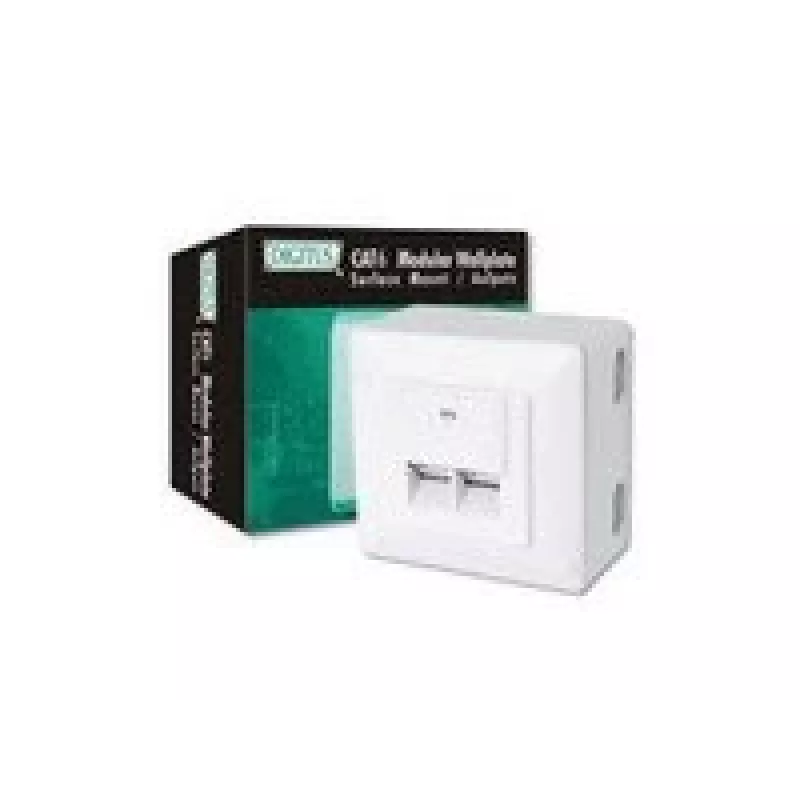 Digitus DN-9006-N CAT 6, Klasse E, Datendose, geschirmt, Aufputz, weiß