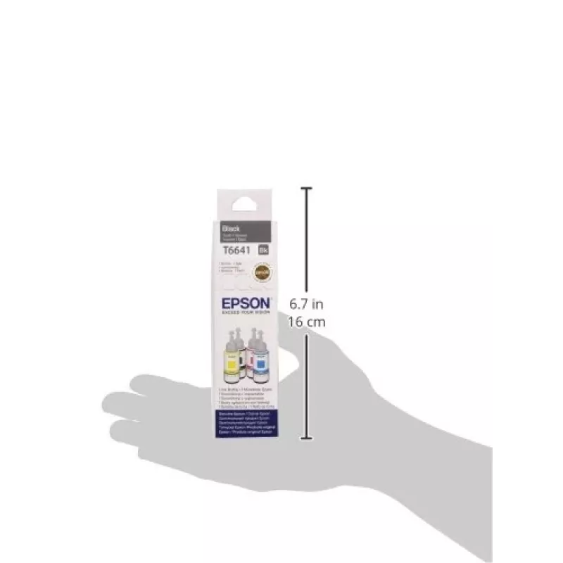 Ink Bottle Epson T6641 70ml Schwarz