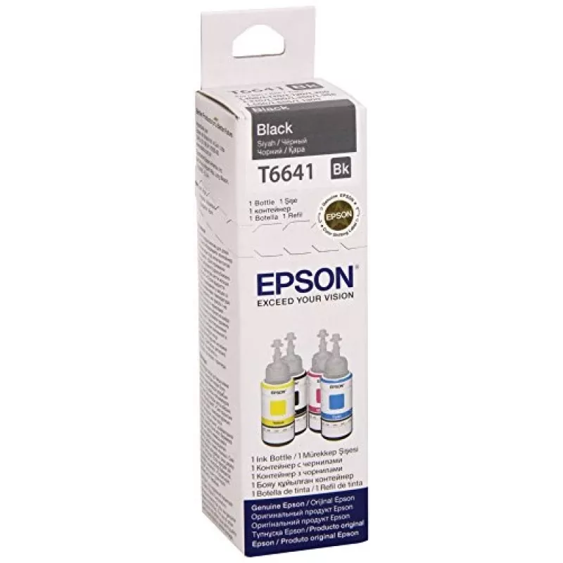 Ink Bottle Epson T6641 70ml Schwarz
