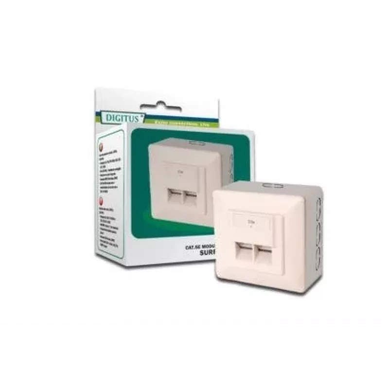 Digitus CAT 5e, Klasse D, Datendose, geschirmt, Aufputz