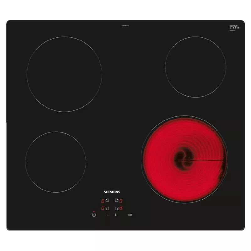 Siemens iQ100 ET61RBEA1E Kochfeld Schwarz Einbau 60 cm 4 Zone(n)