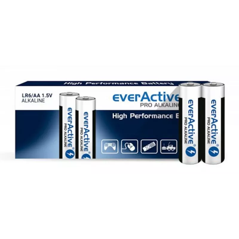 everActive Pro Alkaline LR6 AA Alkaline-Batterie LR610PAKPA, 1,5 V, 10er-Pack