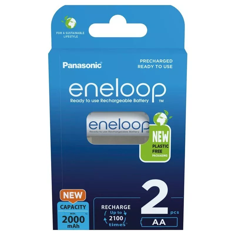 Akkus PANASONIC ENELOOP AA 2000 mAh 2 Stück (BK-3MCDE/2CP)