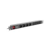 Lanberg PDU-04E04I-0200-BK 1HE Rack-PDU, 4x Typ E + 4x IEC C13, 16 A, 2 m, Schwarz