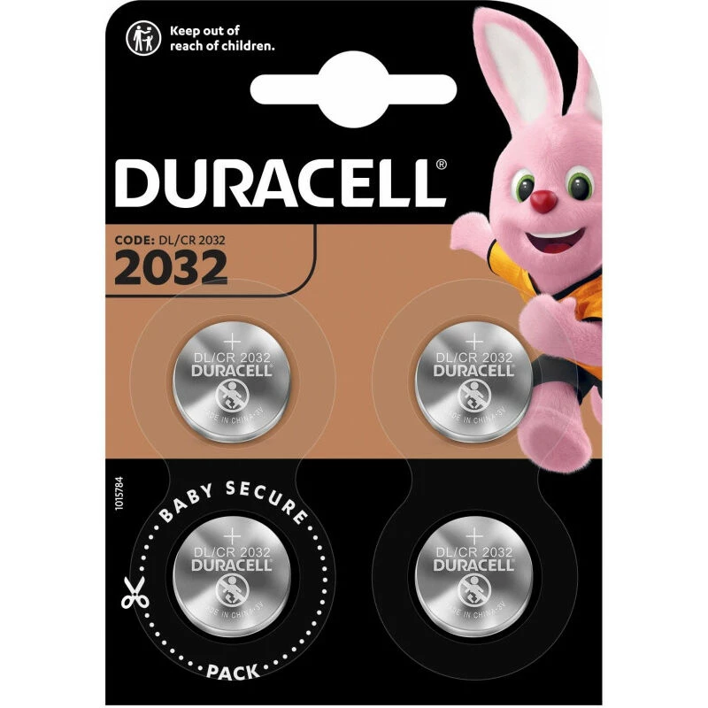 Duracell CR2032 3V Lithium-Knopfzelle — 4er-Pack