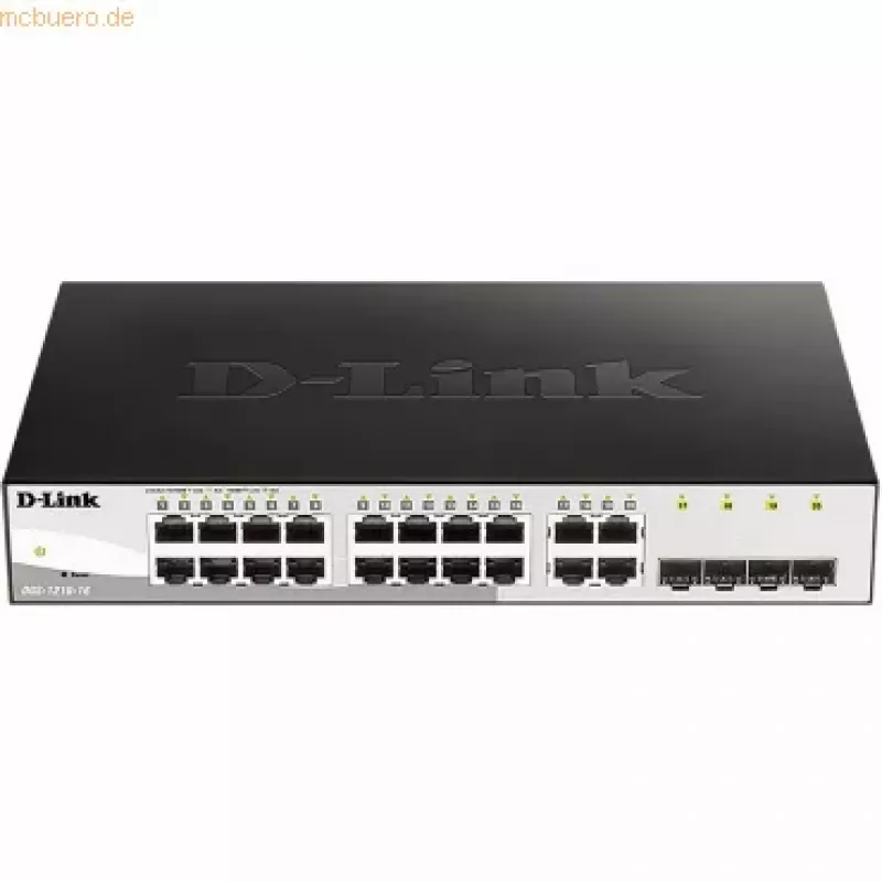 D-Link DGS-1210-16 Managed L2 Gigabit Ethernet (10/100/1000) Schwarz