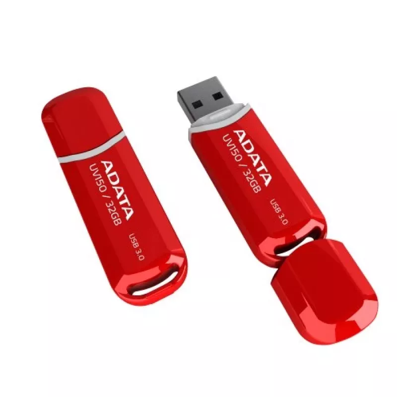 USB-Flash-Laufwerk ADATA DashDrive UV150 32 GB, USB Type-A 3.2 Gen 1, rot, Kappendesign