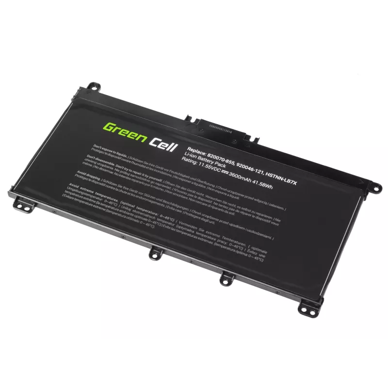 Battery Green Cell HP145 für HP Pavilion (LiPo 3600 mAh, 11,55 V, schwarz)