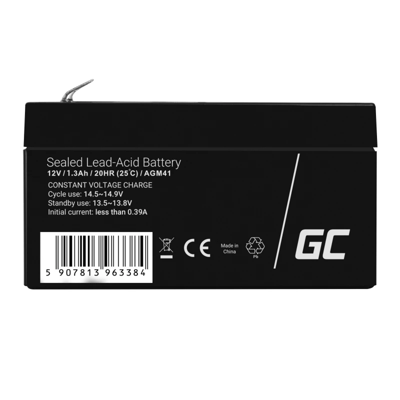 Batterie AGM VRLA 12V 1,3Ah wartungsfrei