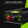 Wechselrichter Green Cell INV12 3000 W 12 V auf 230 V, 50 Hz, 1 USB, aktive Kühlung, Schwarz