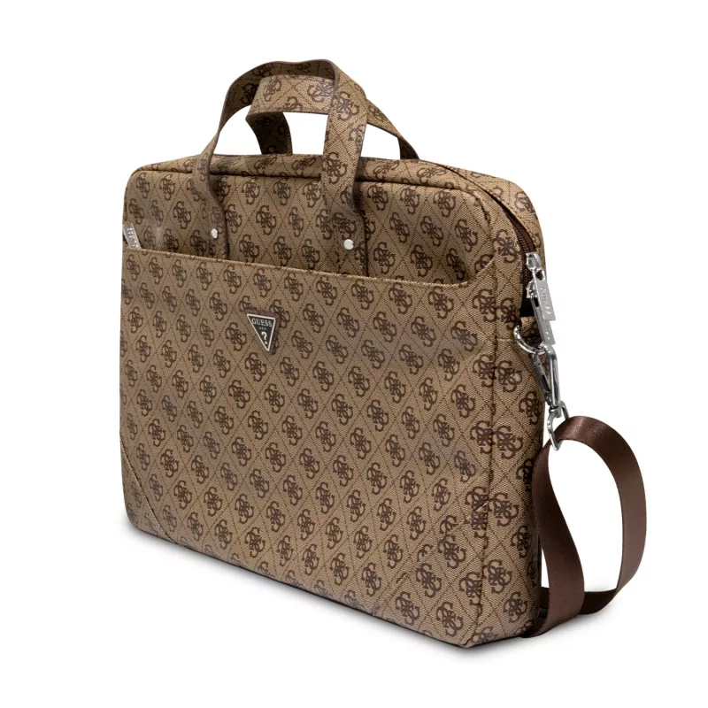 Laptoptasche GUESS GUCB15P4TW 16 Zoll braun Saffiano mit 4G-Dreieckslogo