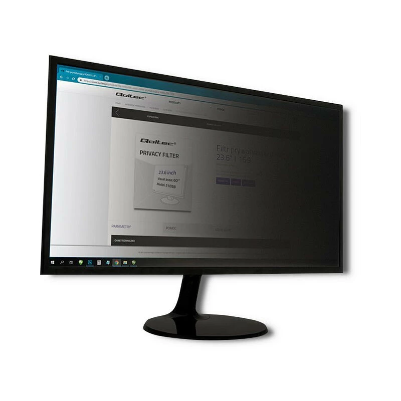 Blickschutzfilter Qoltec 51060 für 61 cm (24 Zoll) Monitor